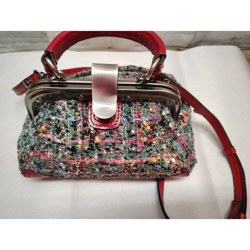 Patricia Nash Conselice Boucle Small Frame Crossbody Lava - Picture 9 of 16